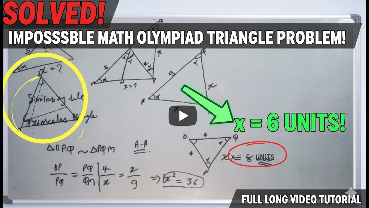 STOP Using Sine Rule! Why Similarity is the BEST Way to Solve This