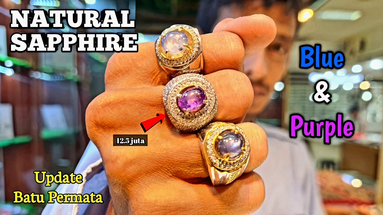UPDATE BATU PERMATA BLUE DAN PURPLE SAPPHIRE JAKARTA GEMS CENTER di toko pa fauzi permata