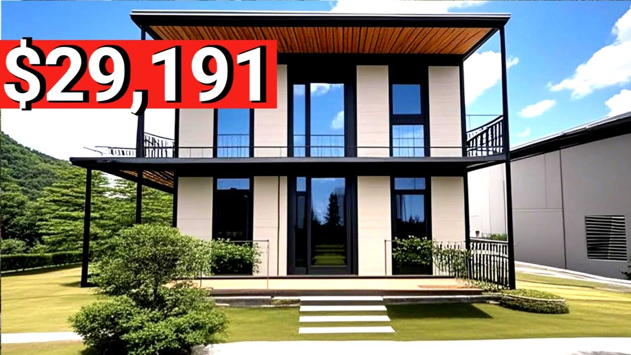 Внутри Amazon Tiny House: двухэтажный контейнерный дом с 3/4/5 спальнями. Готовые комплекты для к...