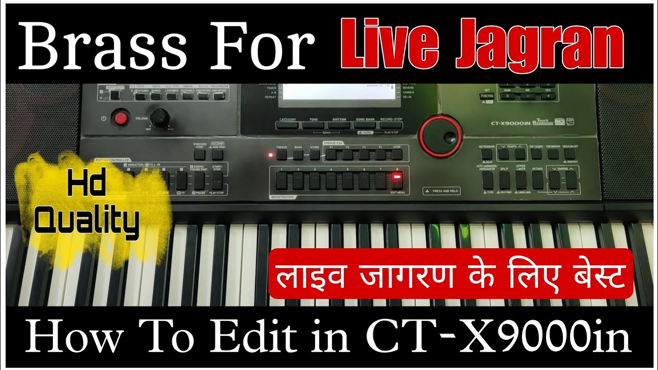 Heavy Brass Tone For Live Jagran 🔥🔥How To Edit In Casio Ctx-8000in or ctx9000in