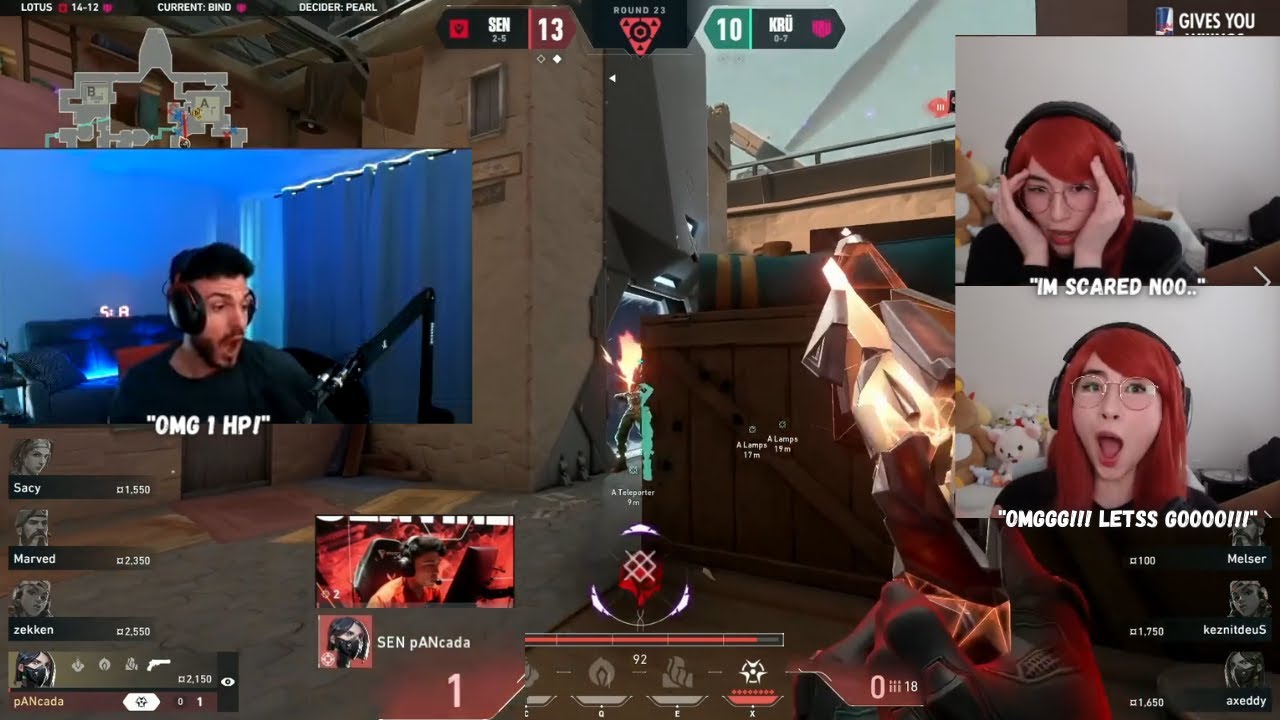 SEN Tarik & Kyedae React to pANcada 1 HP GAME WINNING CLUTCH..