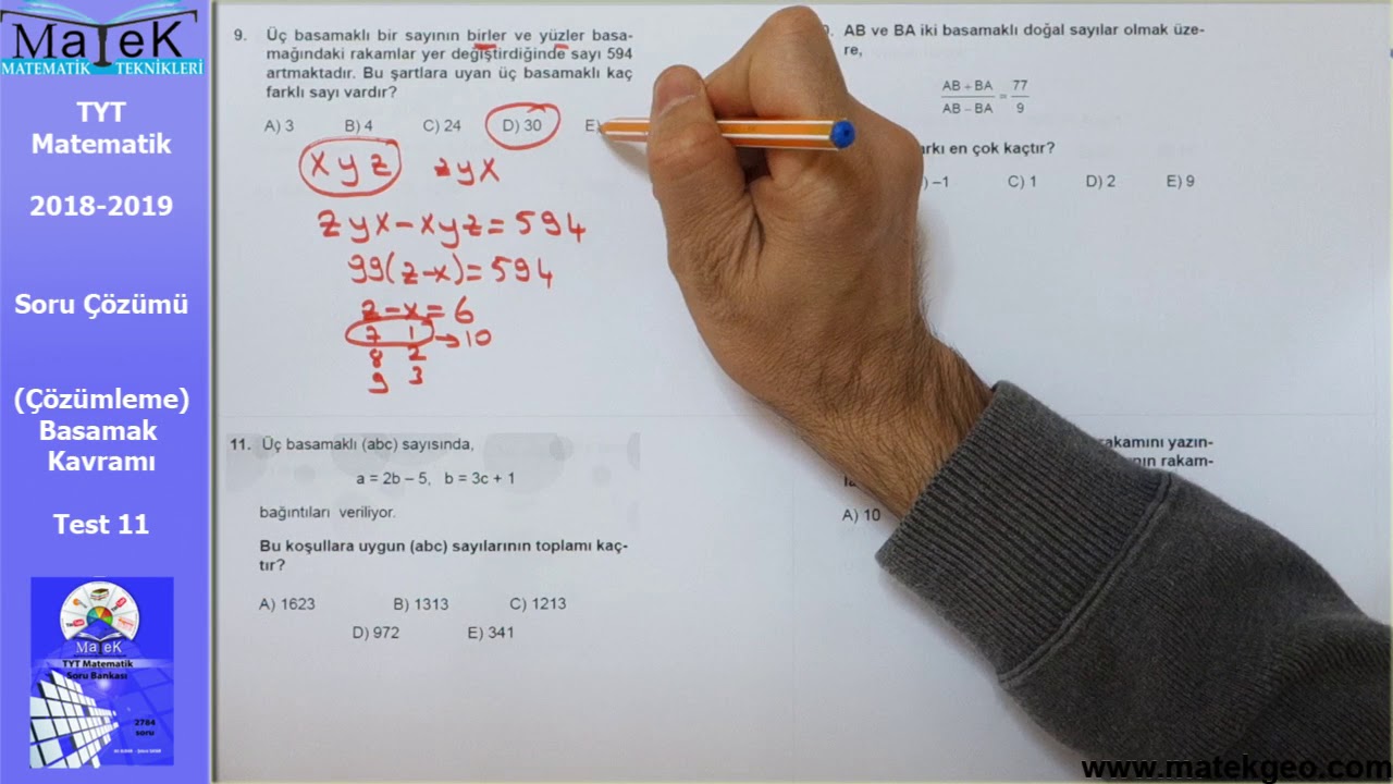 Çözümleme Soru Çözümü | Test 11 | TYT Matematik