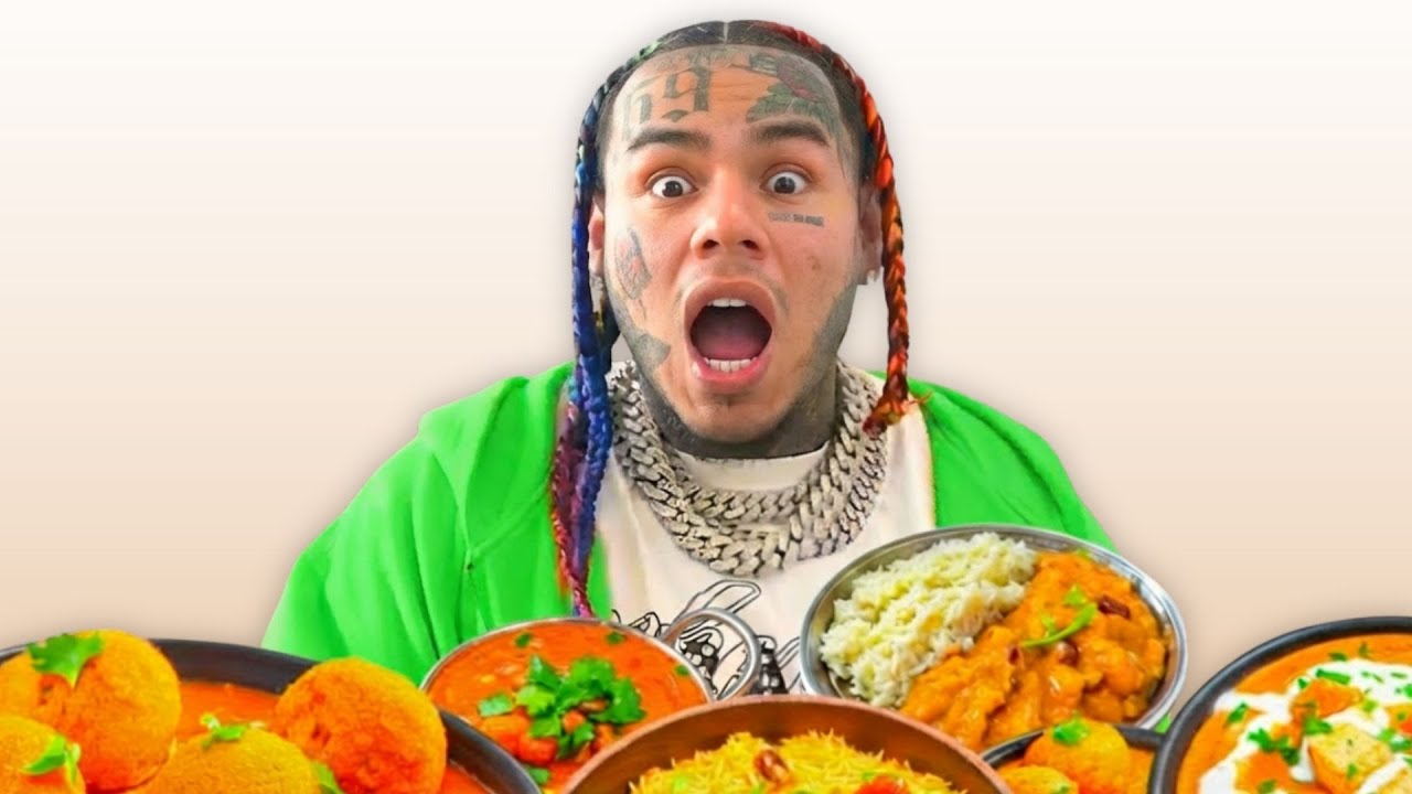 6ix9ine впервые попробовал индийскую еду