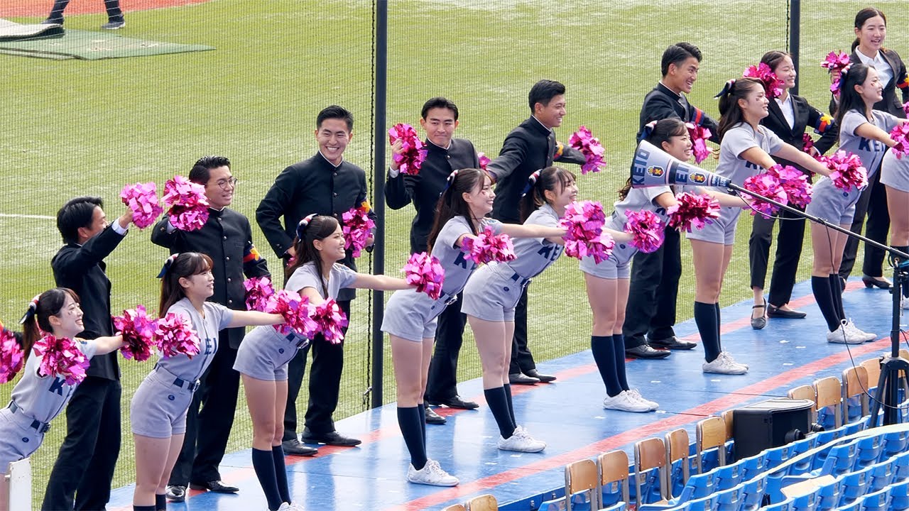 【慶應義塾大学】4年生チア&リーダー「小さな恋の歌」