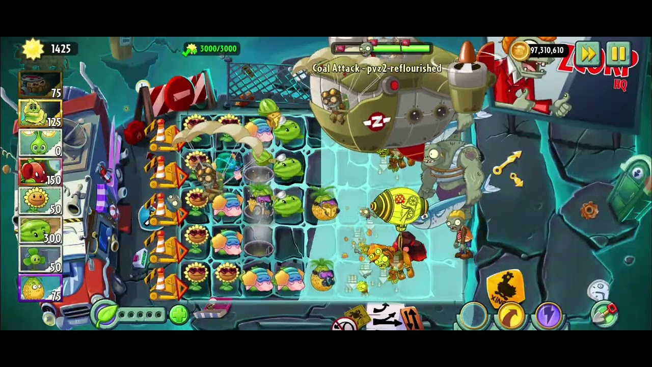 Coal Attack Pvz 2: Reflourished Custom level