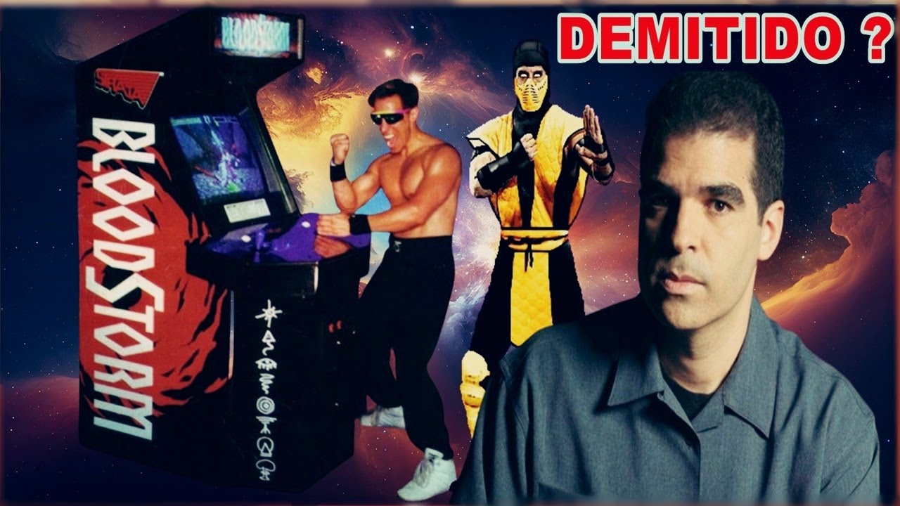 O Jogo Que Demitiu O Daniel Pesina Do Mortal Kombat Jonnhy Cage  Blood Storm Arcade #Violence