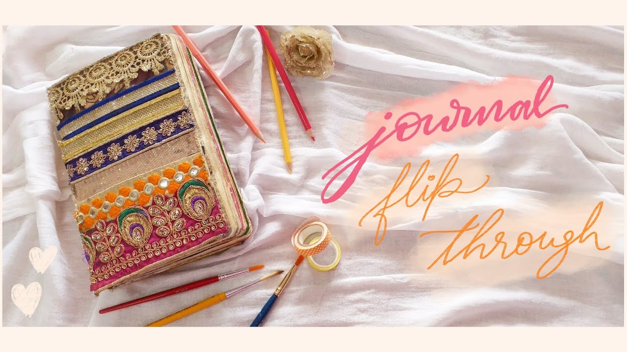 ART JOURNAL FLIP THROUGH!!✨| The Flawsome Journal | Journal with Vanshi