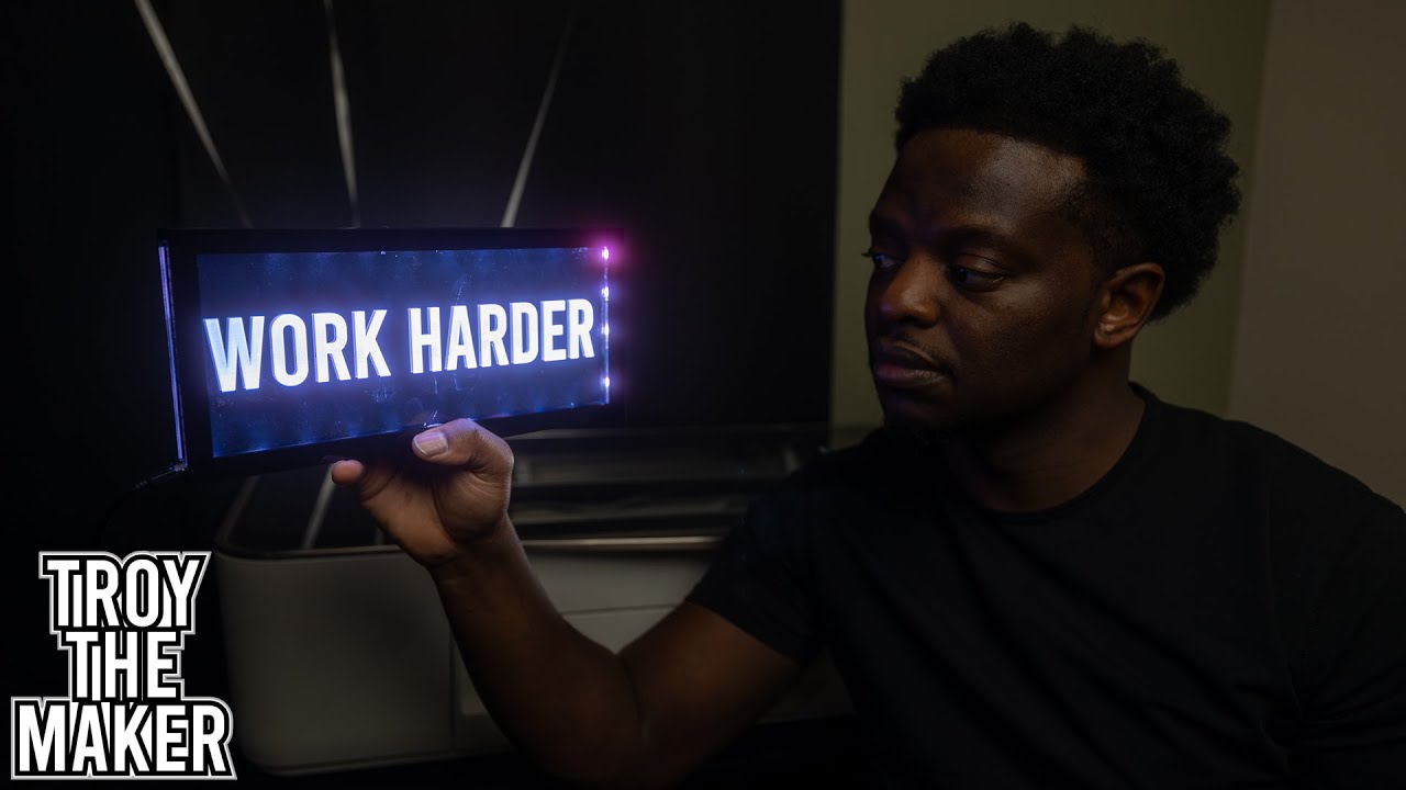Laser Cutting an Acrylic LED Sign | Glowforge