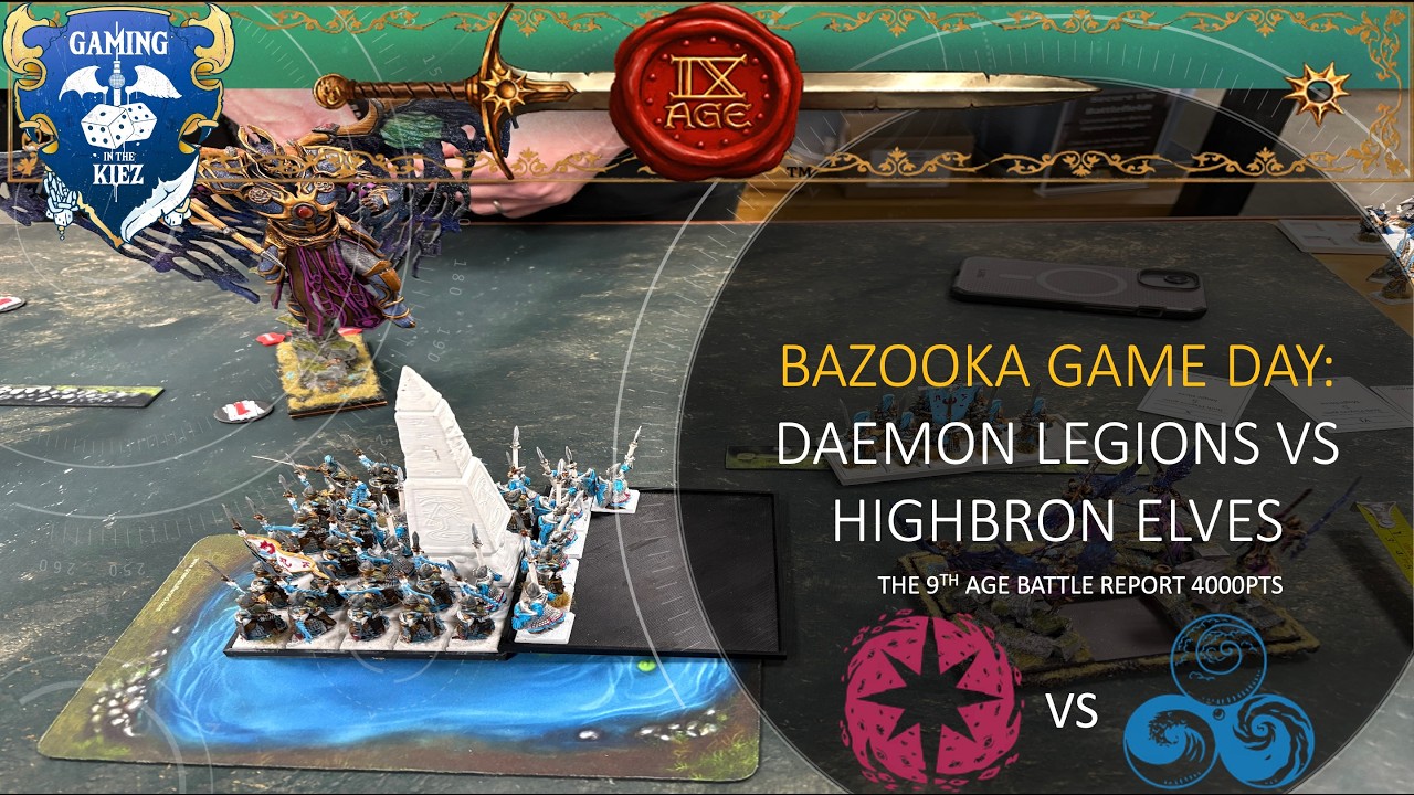 Игровой день Bazooka: Легионы Демонов против Высокородных Эльфов | Отчет о битве в 9-й Эпохе (400...