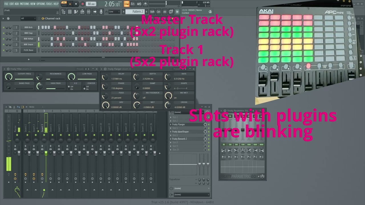 Akai APC Mini - Basic Hardware Integration  Demo - FL Studio