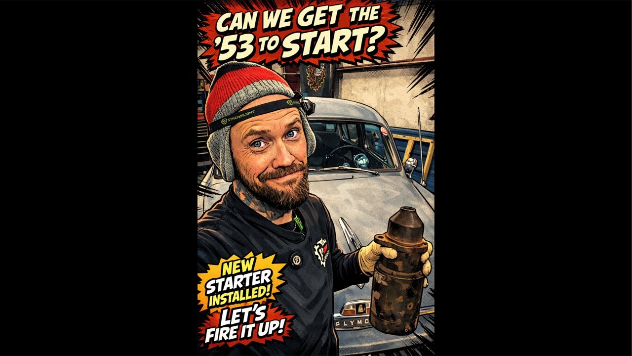 1953 Plymouth – New Reduction Gear Starter Install… Griffzilla Garage is live!