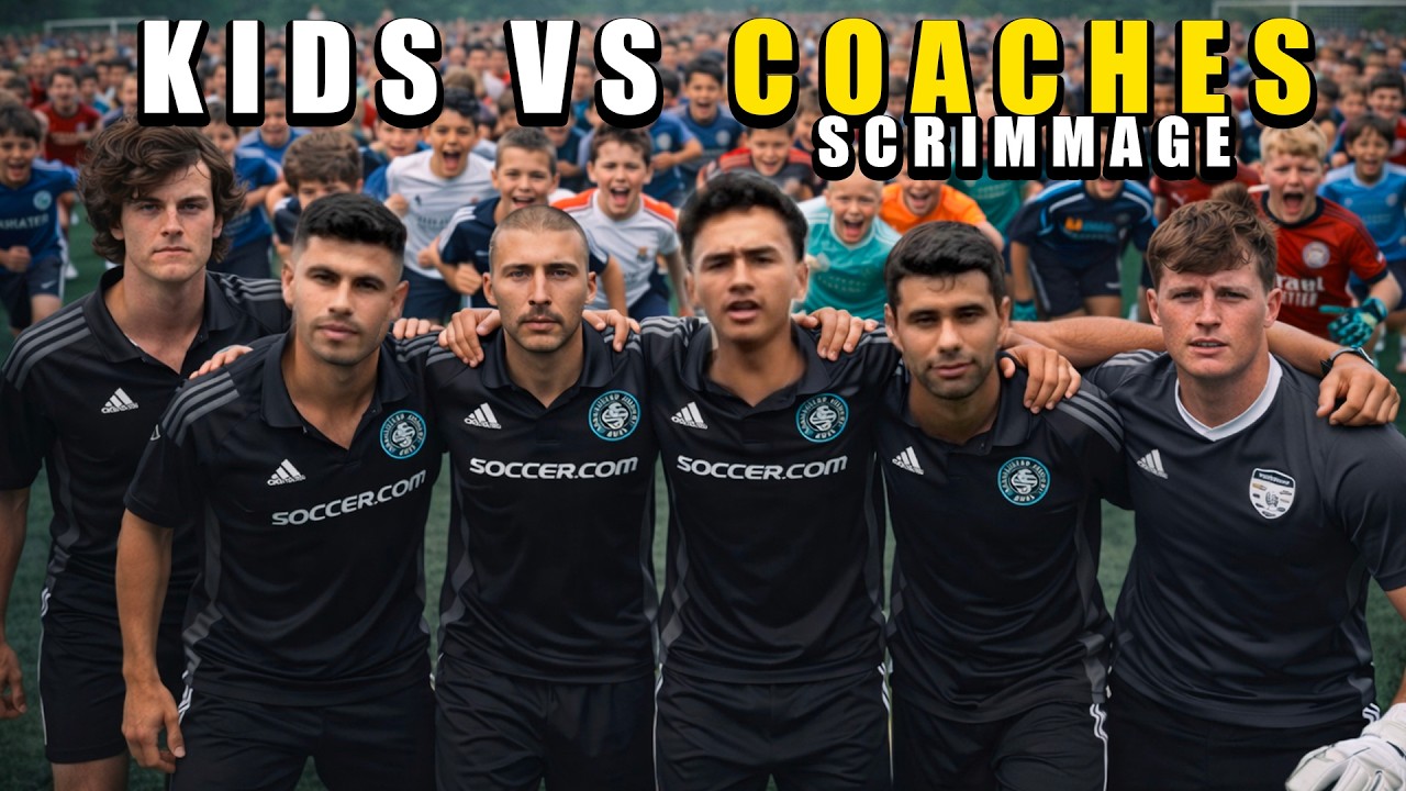 KIDS vs COACHES SCRIMMAGE 🤯 INSANE GAME *30 vs 7*
