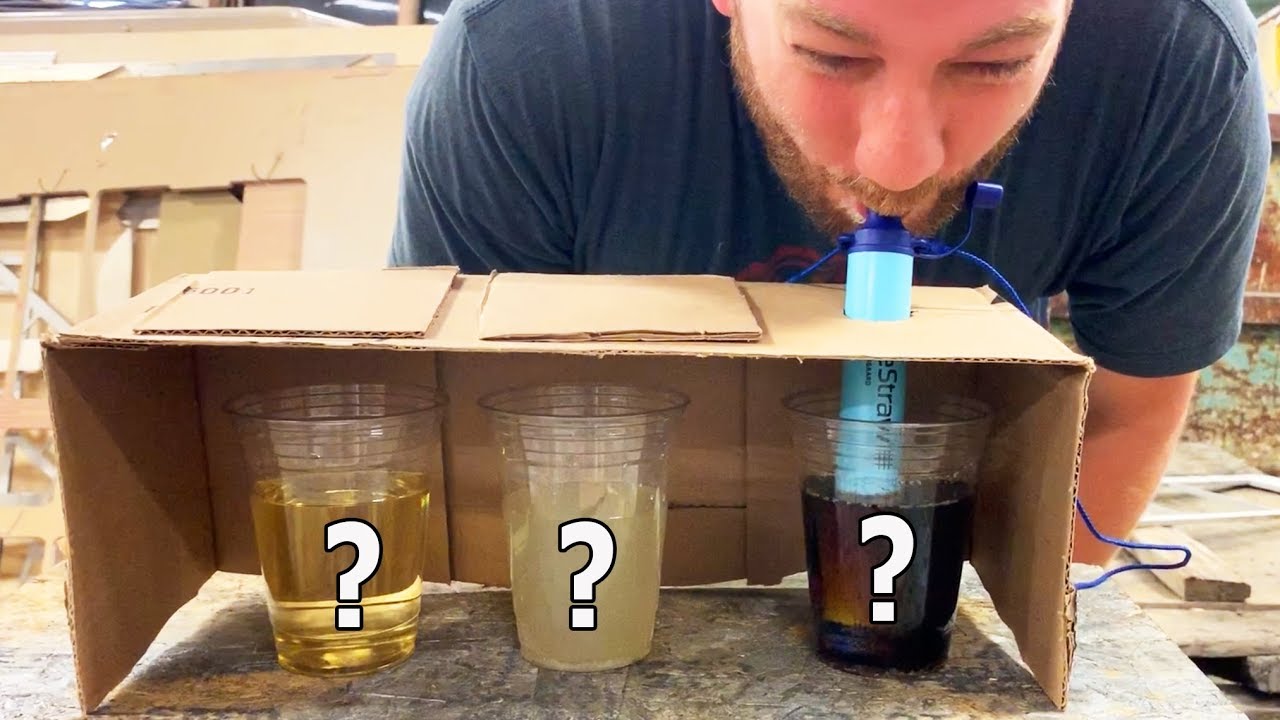 Lifestraw Guess the Liquid Challenge | Lifestraw vs 60,000 PSI Waterjet