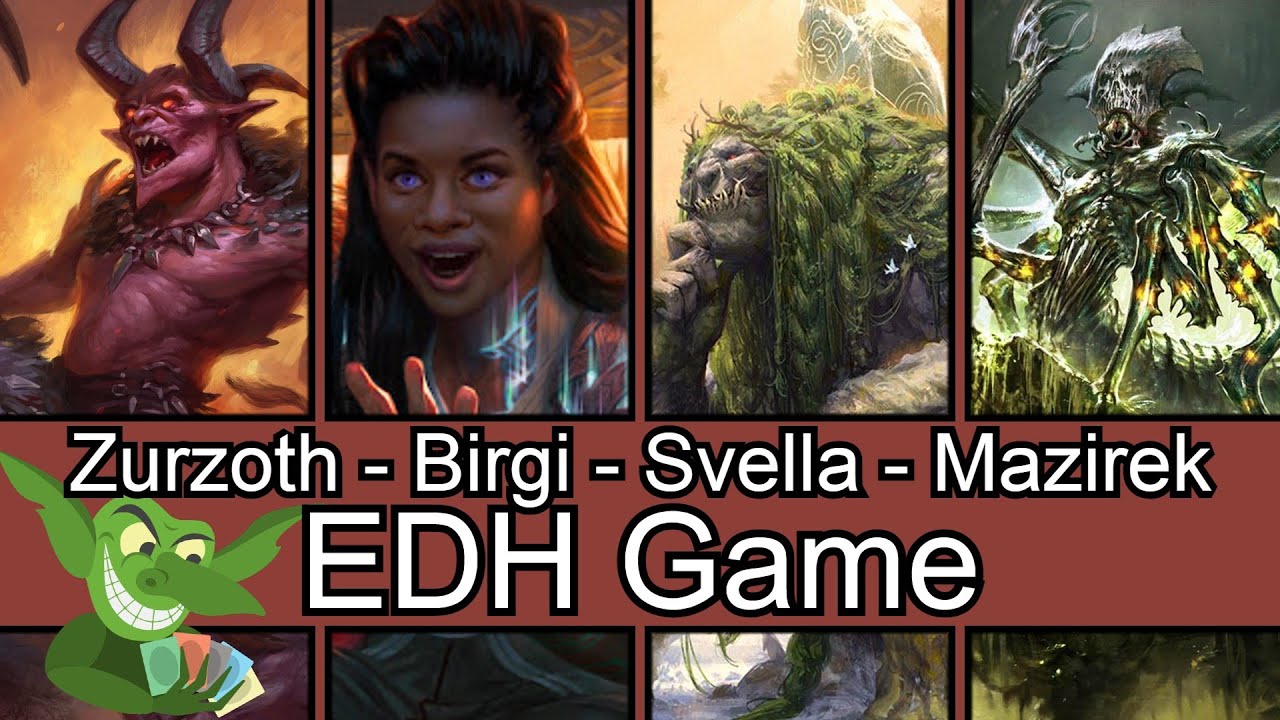 Zurzoth vs Birgi vs Svella vs Mazirek EDH / CMDR game play for Magic: The Gathering