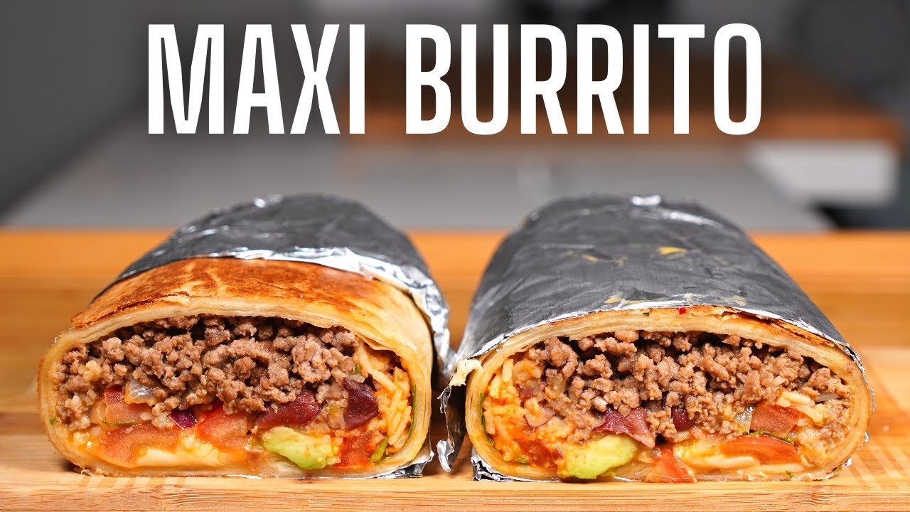 MAXI BURRITO BOEUF -- REPAS COMPLET -- FOOD IS LOVE