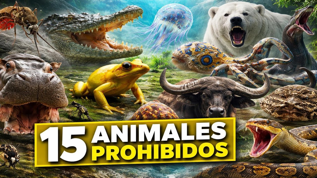 15 Animales tan PELIGROSOS que los ZOOLOGICOS los PROHIBEN