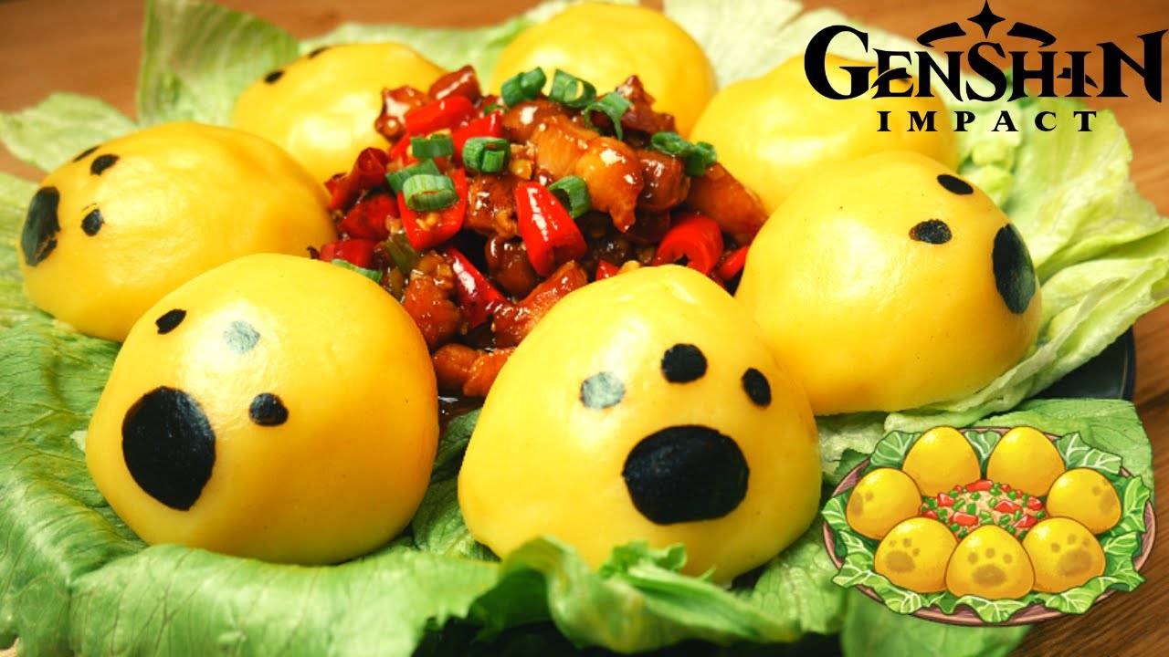 Genshin Impact Recipe #55 / Chili Mince Cornbread Buns / Stove God's Food?