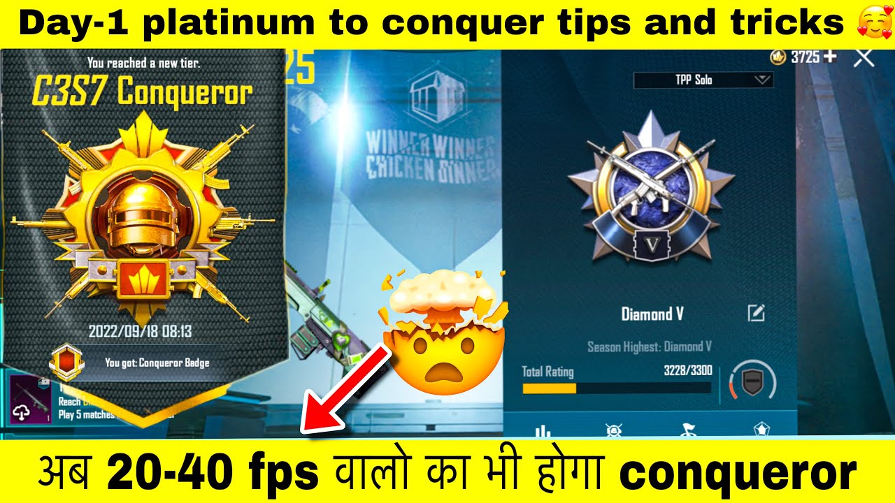 Day-1 🇮🇳solo platinum to conquer tips and tricks!! Daily target !! Easy high plus stagery 