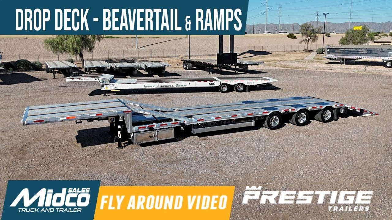 Prestige Combo Dropdeck Trailer – Fully Loaded With Beavertail & Ramps