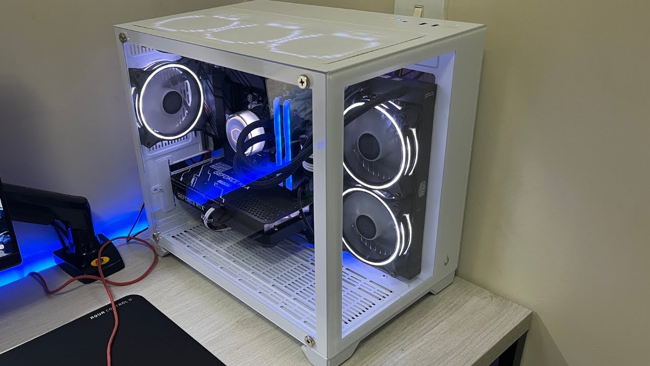 Gabinete Rise Mode Galaxy Glass M Branco - Mini Tower:  Unboxing e Opinião
