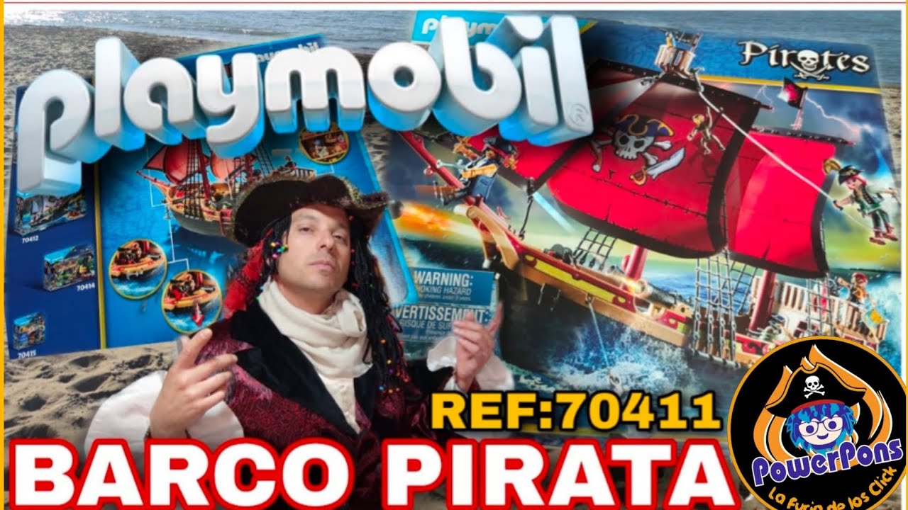 ⚓☠️🏴‍☠️PLAYMOBIL BARCO PIRATA 70411, EL MAS PARECIDO AL BARCO 3550 DE LOS ACTUALES 🏴‍☠️☠️⚓