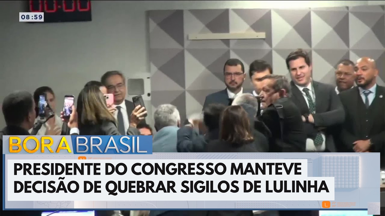Presidente do Congresso mantém quebra de sigilo de Lulinha | Bora Brasil
