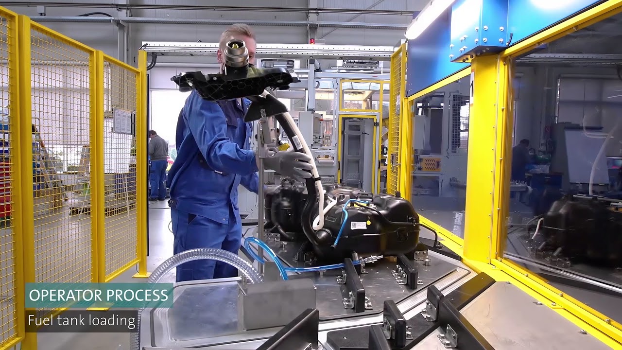 Helium-Dichtheitsprüfung für Kraftstoffbehälter - Helium Leak Test for Fuel Tanks