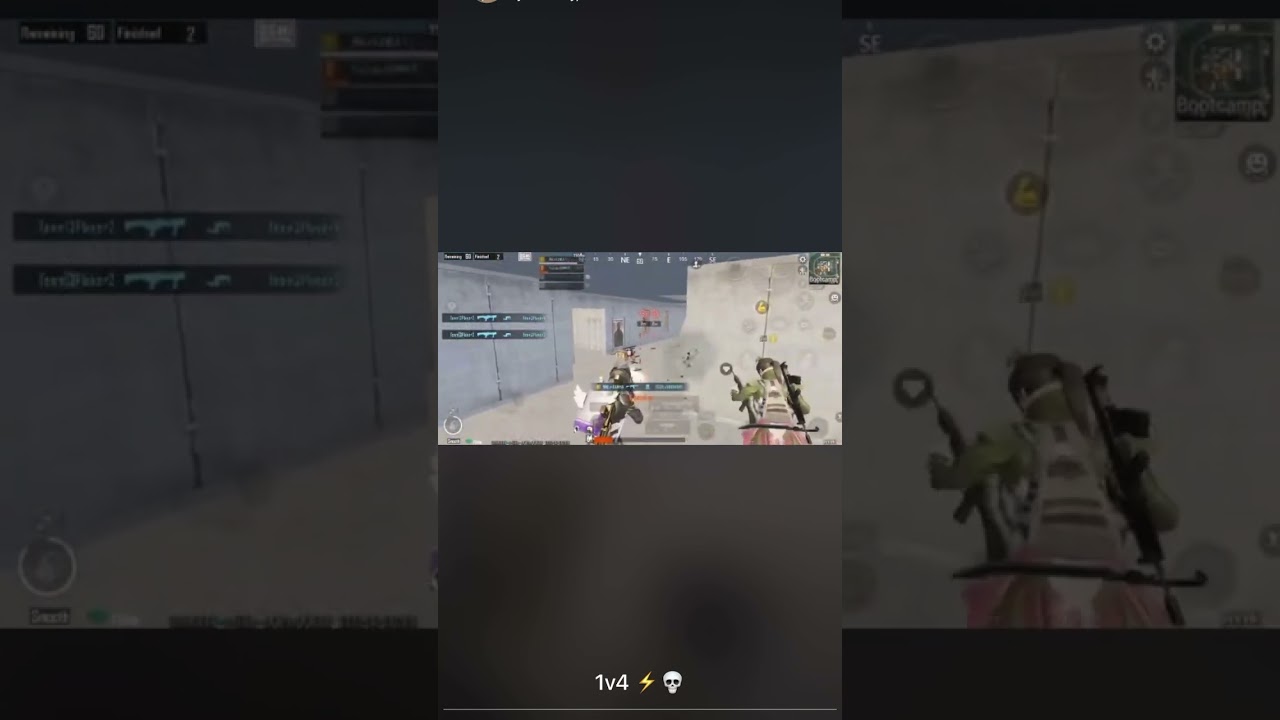 120 vs 180 1v4 fps player 🥰🥰☠️☠️ #viralvideo #gaming #bgmi #subscribe #subscribe #youtubeshorts
