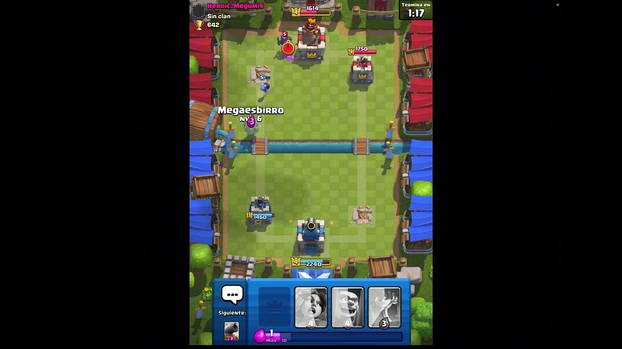 Jugando Clash royale 