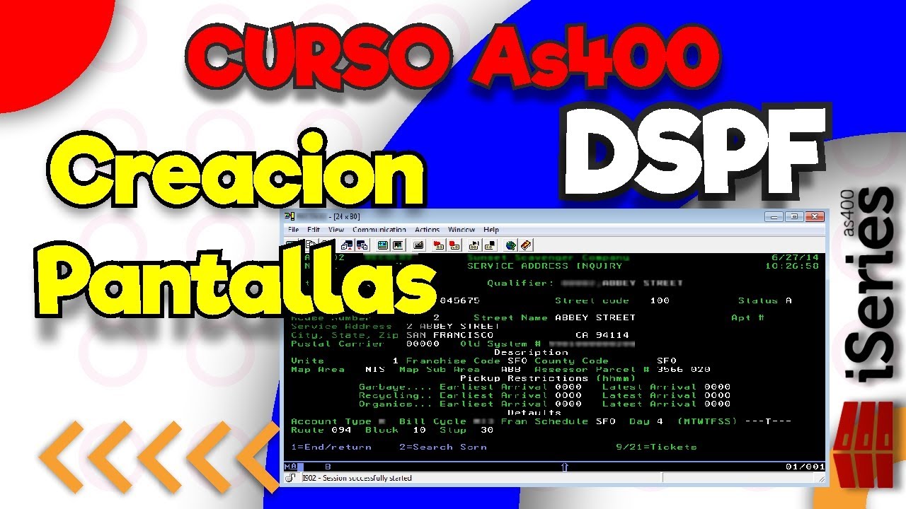 ✅Curso AS400 Crear Pantallas en AS400, DSPF básica, Administración en AS400 Creación registros