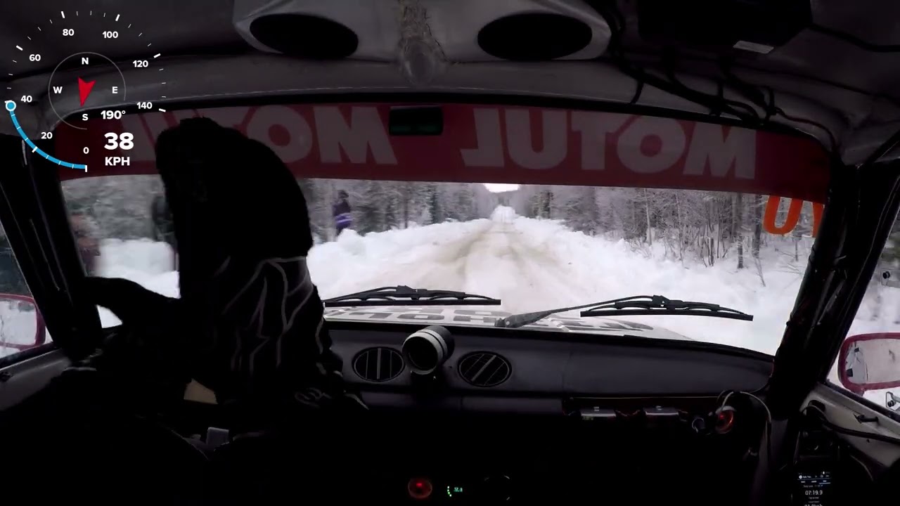 CRASH Nyt loppui kuskilta kädet. vauhdikas 360 mikä päätyi ojaan. Arctic Lapland Ralli 2023 EK7