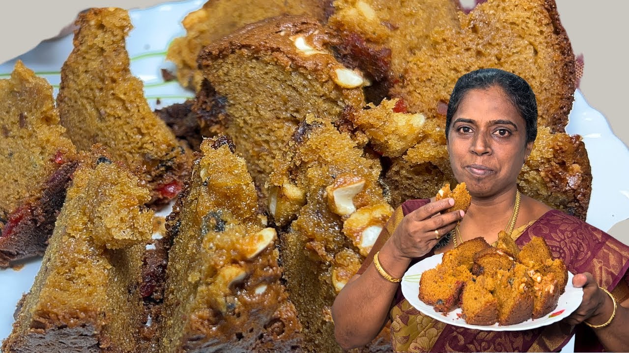கடைகளில் வாங்க வேண்டாம் வீட்டிலேயே கோதுமை மாவு நாட்டு சர்க்கரை வைத்து Christmas Plum Cake செய்யுங்க!