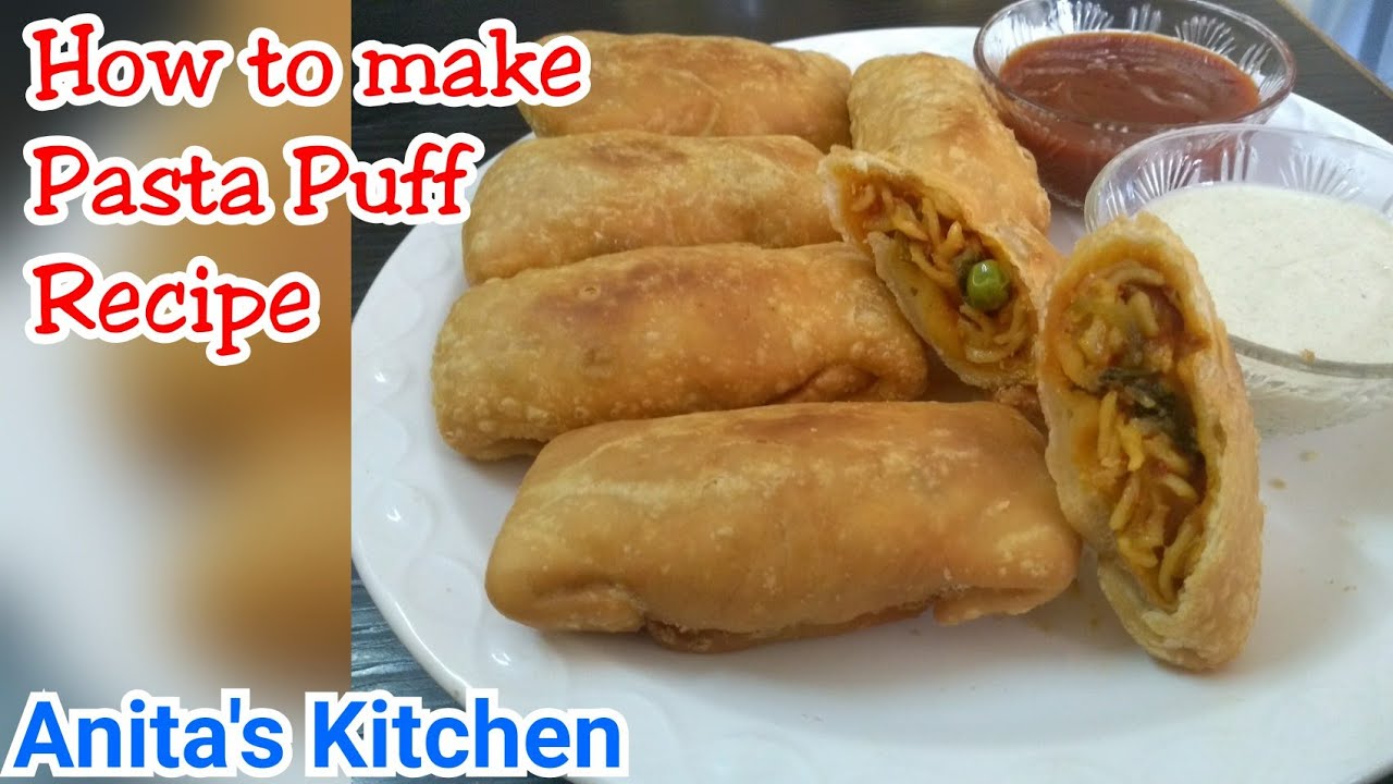 Pasta Puff |  Pasta Pockets | evening snack recipe |