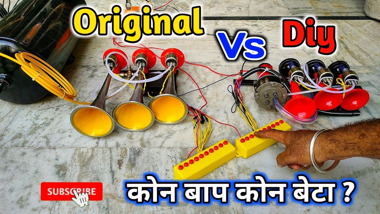 Original Vs DIY 3 Pipe Air Pressure Horn | Karman | Full Comparison Video | 2021