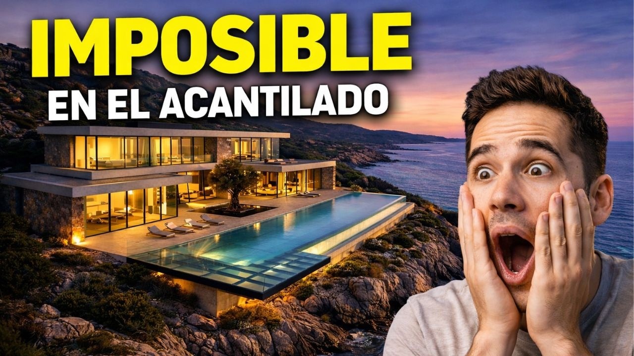 Construimos una Mansión en el Acantilado... Y el Interior es Brutal ( TIME-LAPSE)