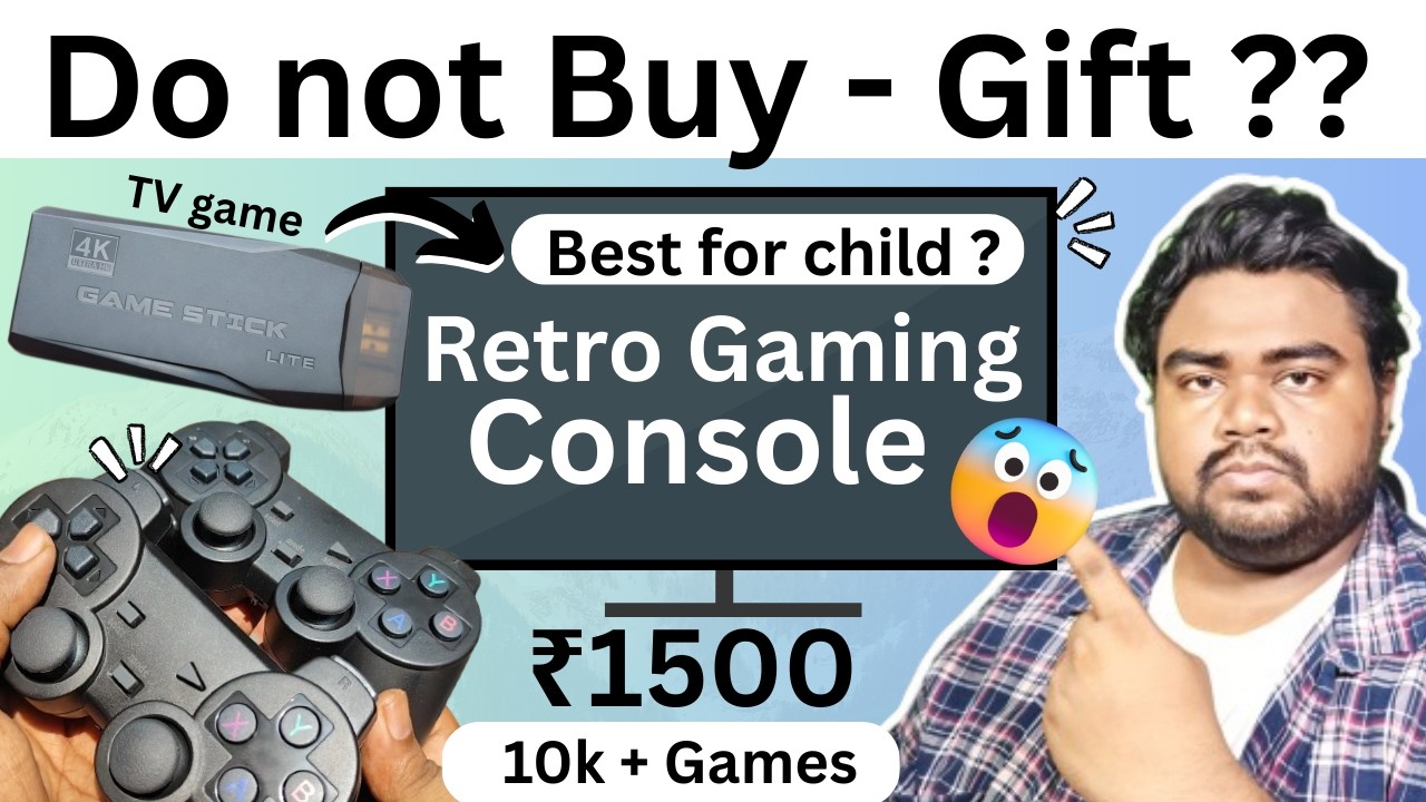 Retro gaming console for tv - Retro gaming stick for tv - Gaming console under 1500