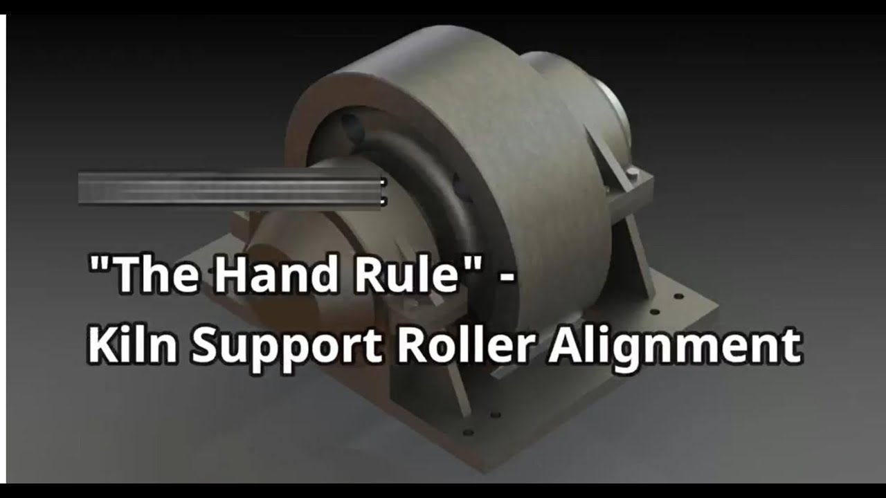 Hand rule for kiln roller alignment #kiln #supportrolleralignment  #cement #ballmill #vrm