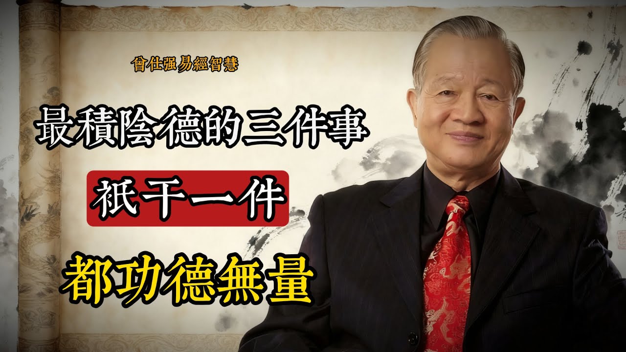 最積陰德的三件事：干一件.都功德無量#國學智慧 #曾仕強 #陰德 #易經 #孝道 #因果 #傳統文化 #修身養性 #命運 #福報