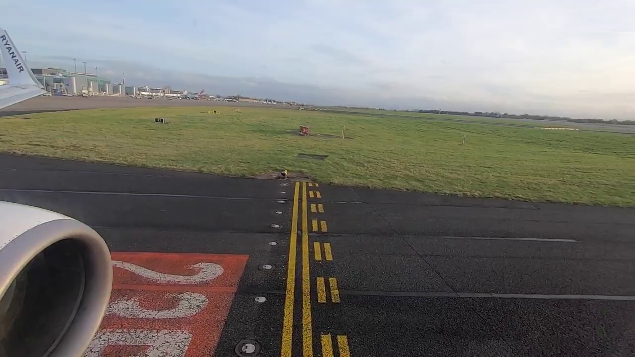 Take-off from Manchester Airport, Greater Manchester, England - 16 January, 2020