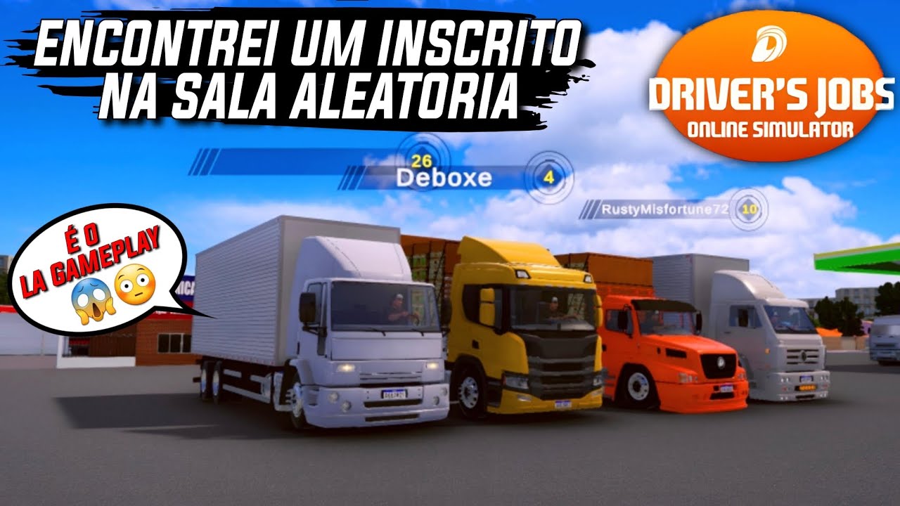 ENCONTREI UM INSCRITO EM UMA SALA ALEATÓRIA NO DRIVERS JOBS ONLINE SIMULATOR