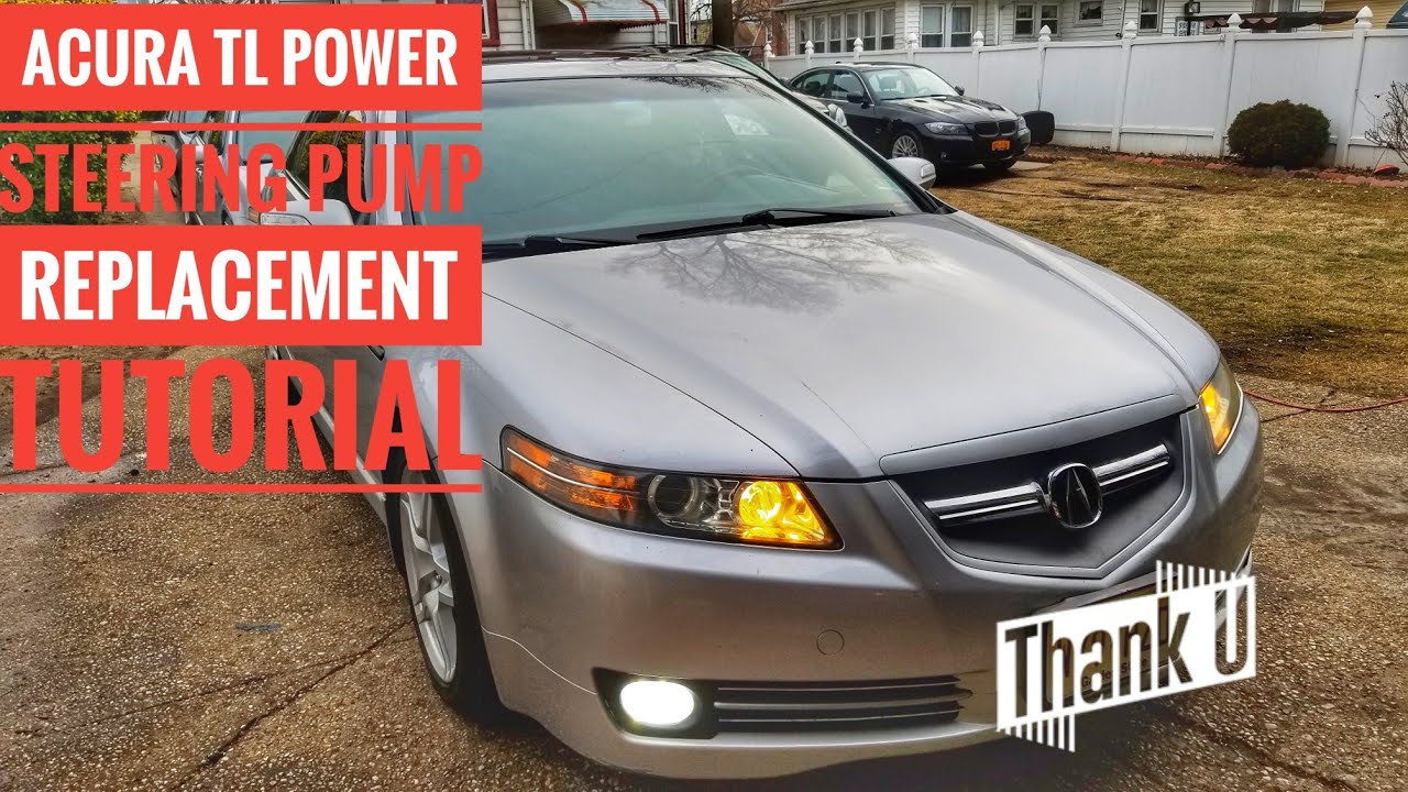 Как заменить насос гидроусилителя руля на Acura TL 2004-2008 годов. Устранение проблем с трудным ...