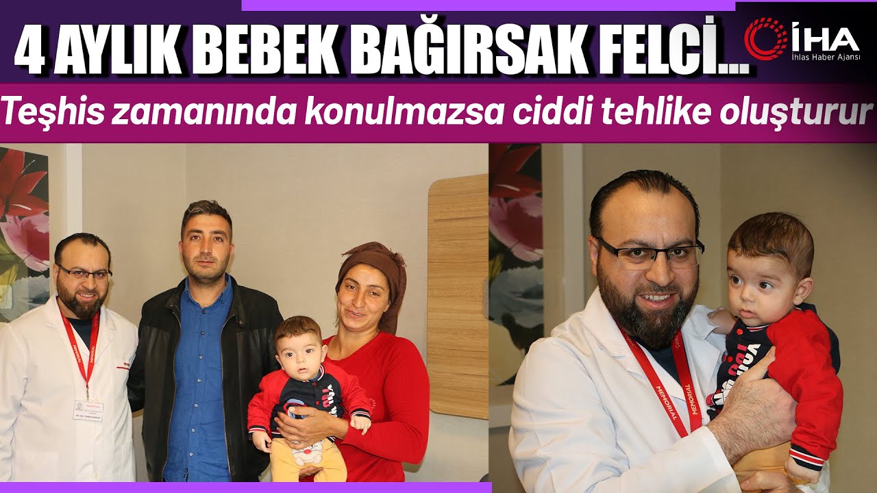 Bağırsak Felci Olan 4 Aylık Bebek Ameliyatla Sağlığına Kavuştu