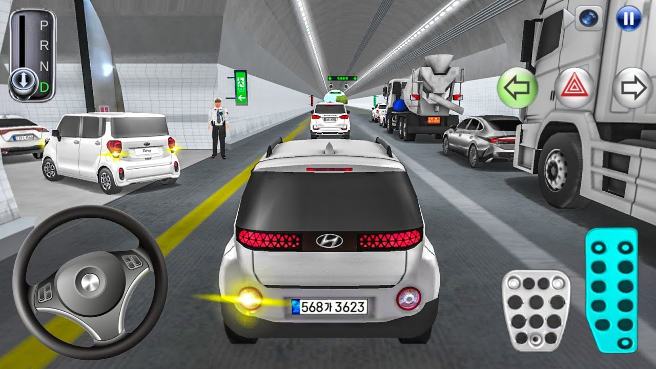 New Mini SUV Hyundai Casper Stuck in Highway Tunnel Road Traffic - 3D Driving Class Android Gameplay