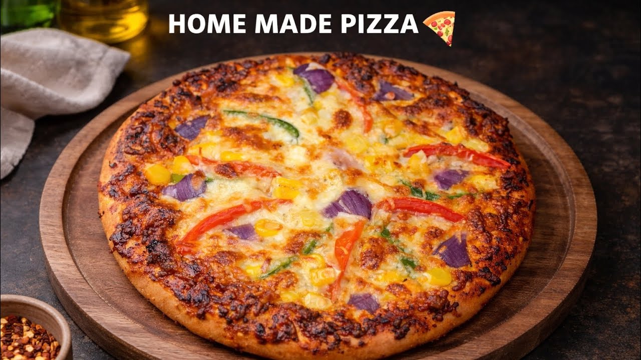 घर की बनी लाजवाब पिज्जा (Delicious Homemade Pizza)