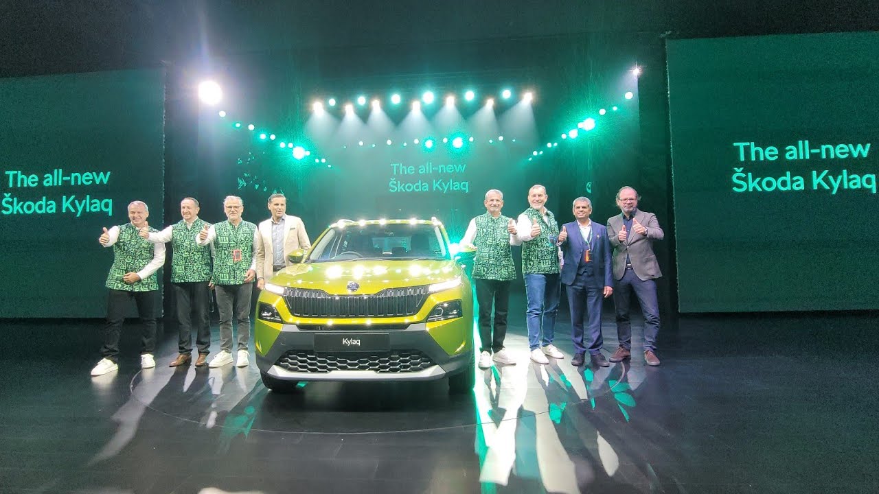 The newly unveiled Skoda Kylaq during its global launch ceremony in Mumbai #cars #skoda #new #mumbai