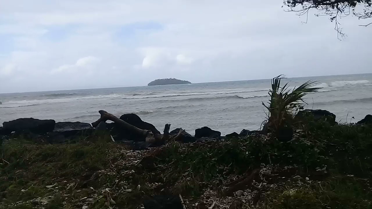 Sea swirls after cyclone Yasa 24 hours later.Taveuni