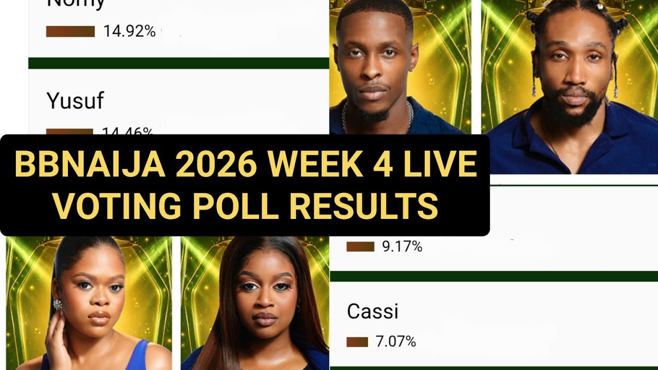 BBNAIJA 2026 НЕДЕЛЯ 4: РЕЗУЛЬТАТЫ ГОЛОСОВАНИЯ: CHISOM & OYIN | BIG BROTHER NAIJA ПРЯМАЯ ТРАНСЛЯЦИЯ