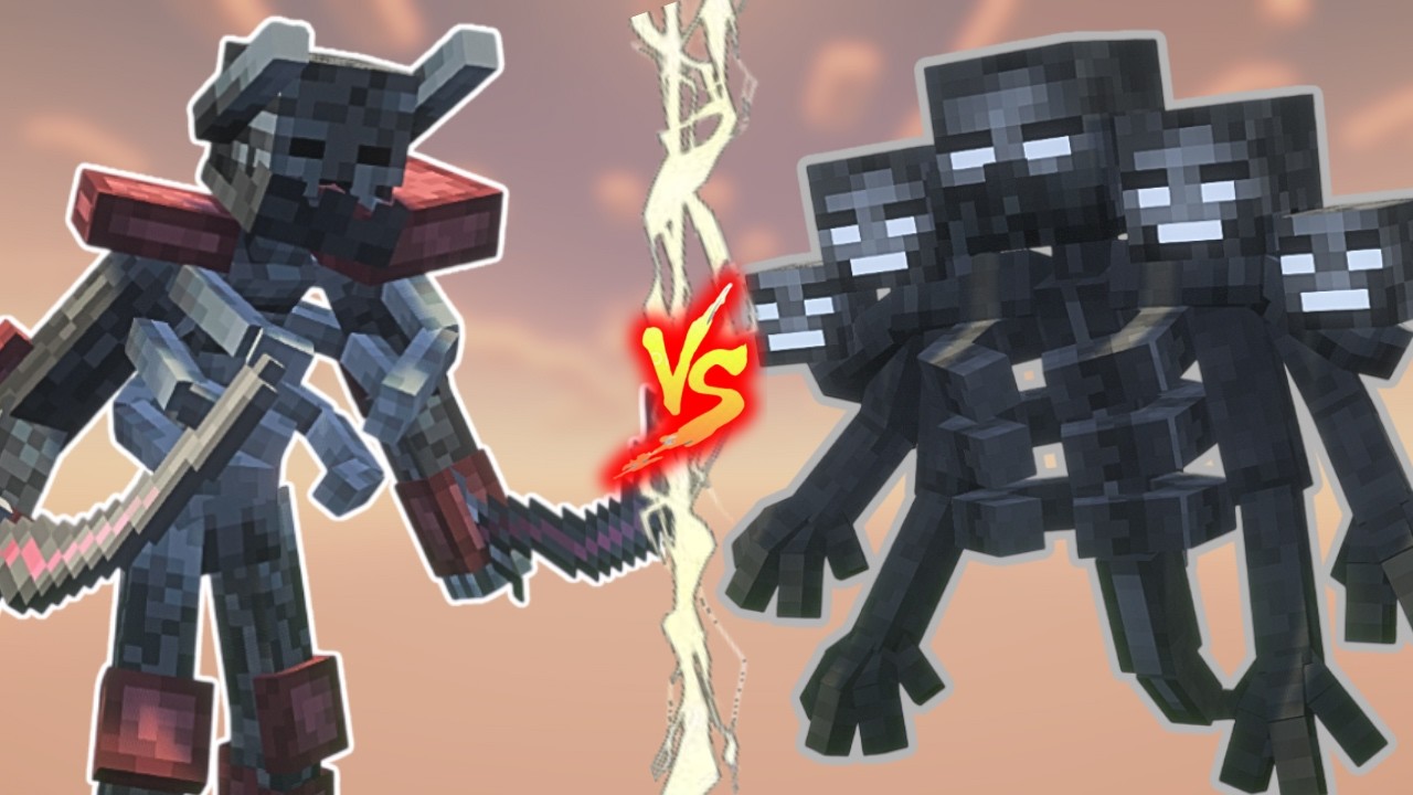 Wither Skeleton (Mutant More)  vs Mutant wither (Mechanicraft)