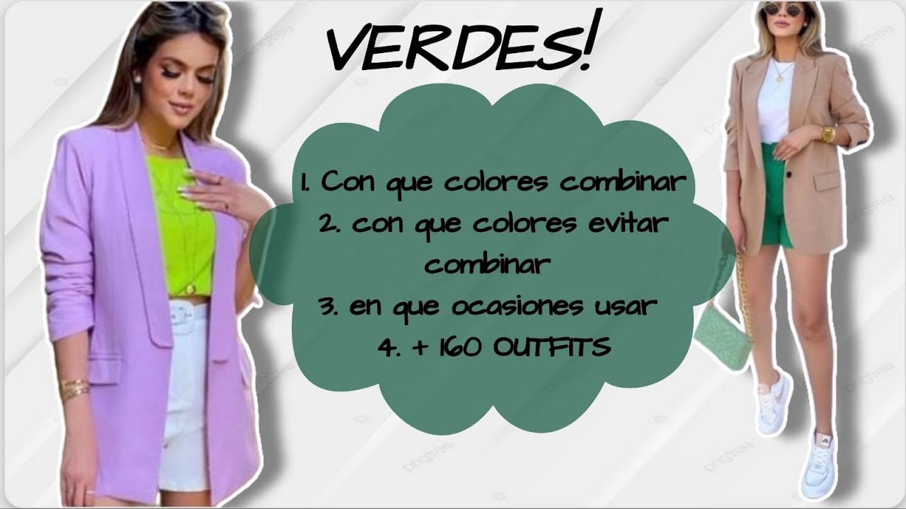 Como combinar color VERDE ▶ 160 OUTFITS con ropa verde (camisa, saco, suéter, blazer, pantalón...)