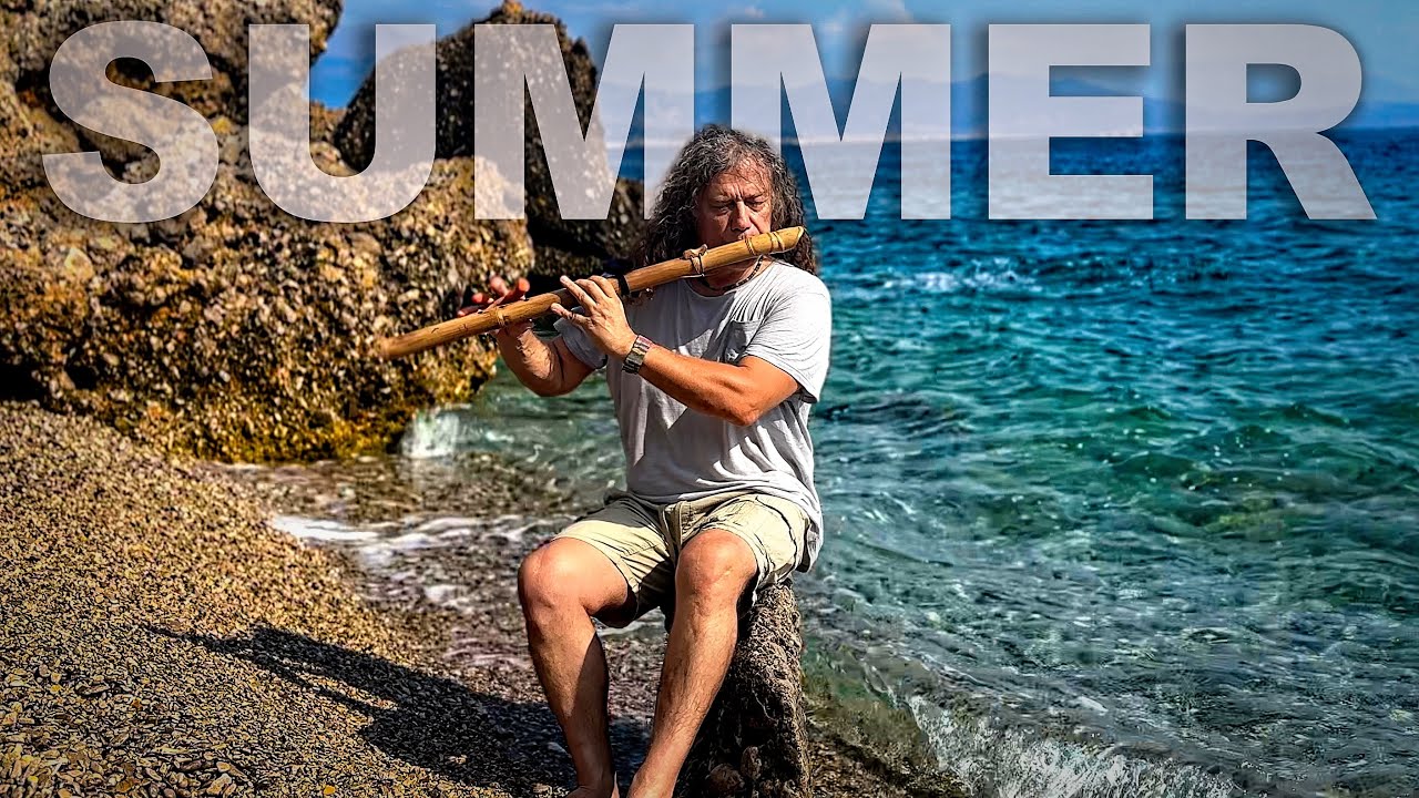 Shamanic Flute Sea Waves Meditation - Healing Music for Balance and Serenity